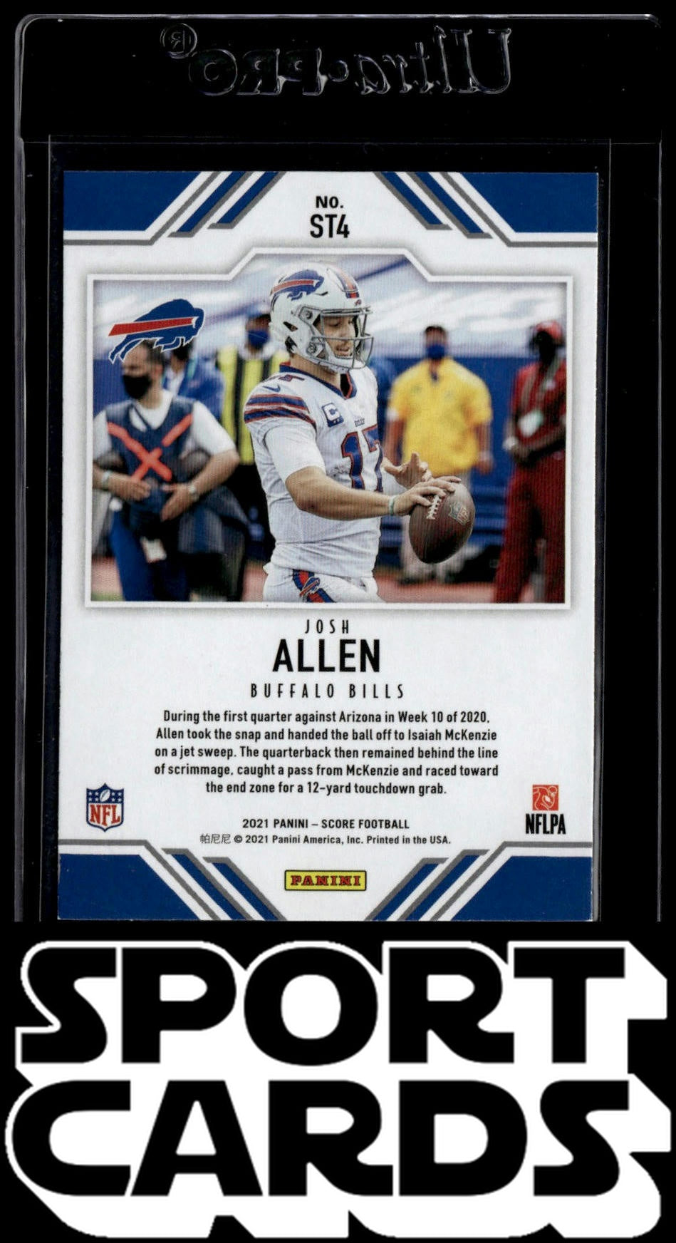 2021 Score #ST4 Josh Allen Score Team SportCards.com
