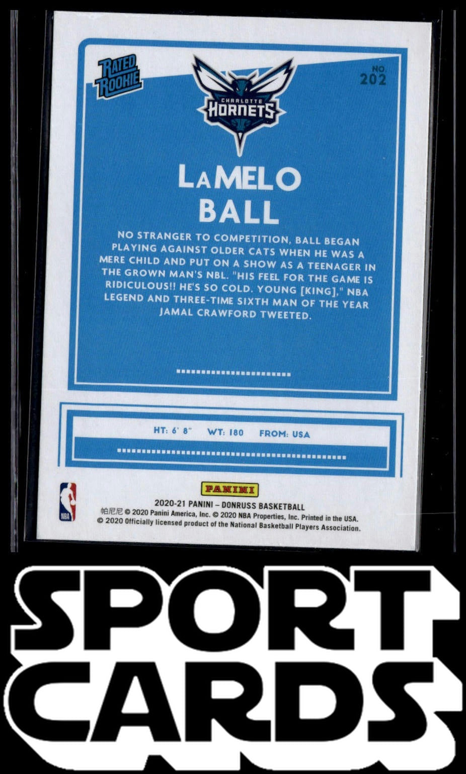 2020-21 Donruss #202 LaMelo Ball SportCards.com