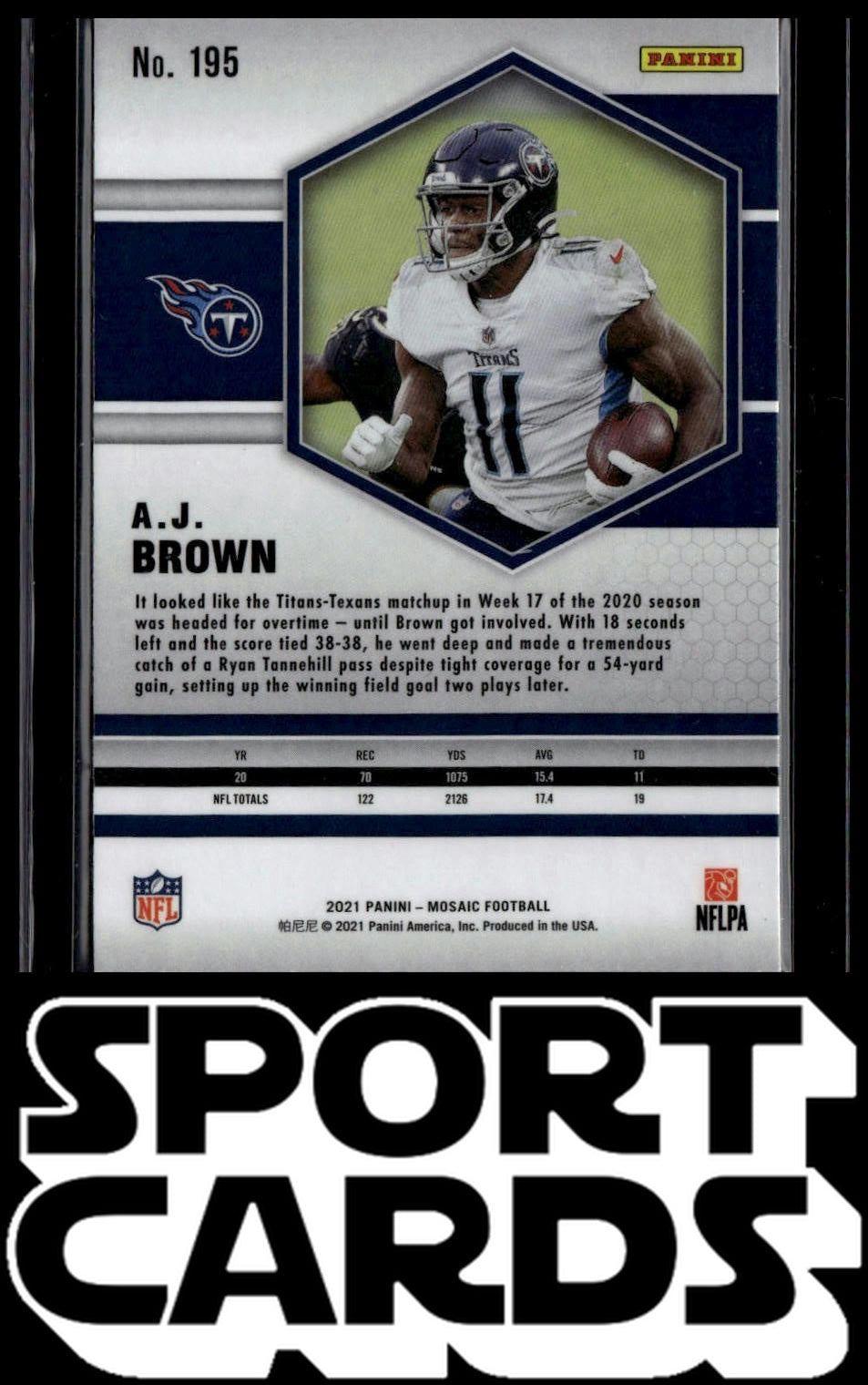 2021 Panini Mosaic #195 A.J. Brown SportCards.com