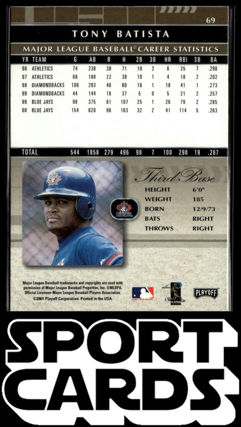 2001 Playoff Absolute Memorabilia #69 Tony Batista SportCards.com