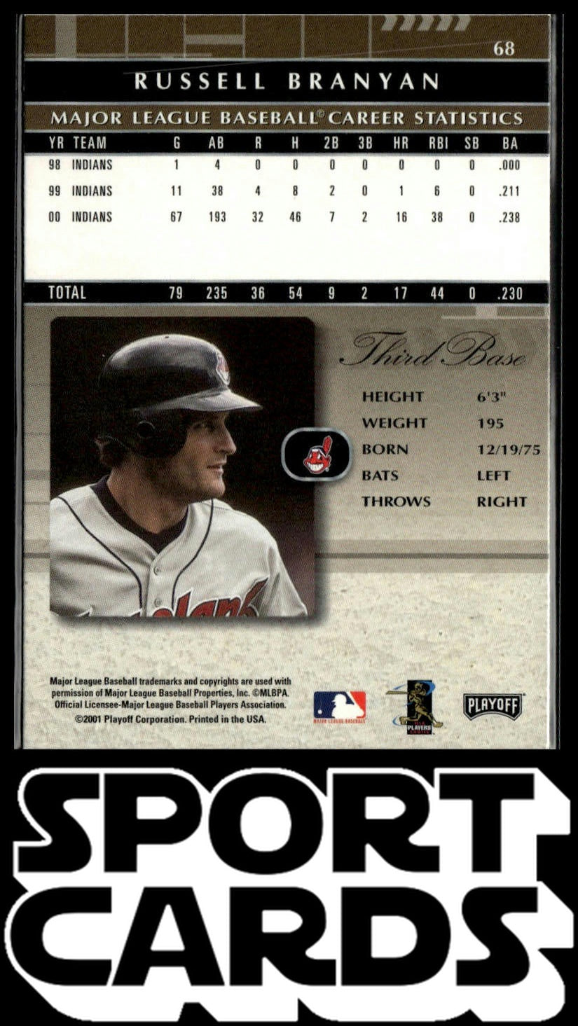 2001 Playoff Absolute Memorabilia #68 Russell Branyan SportCards.com