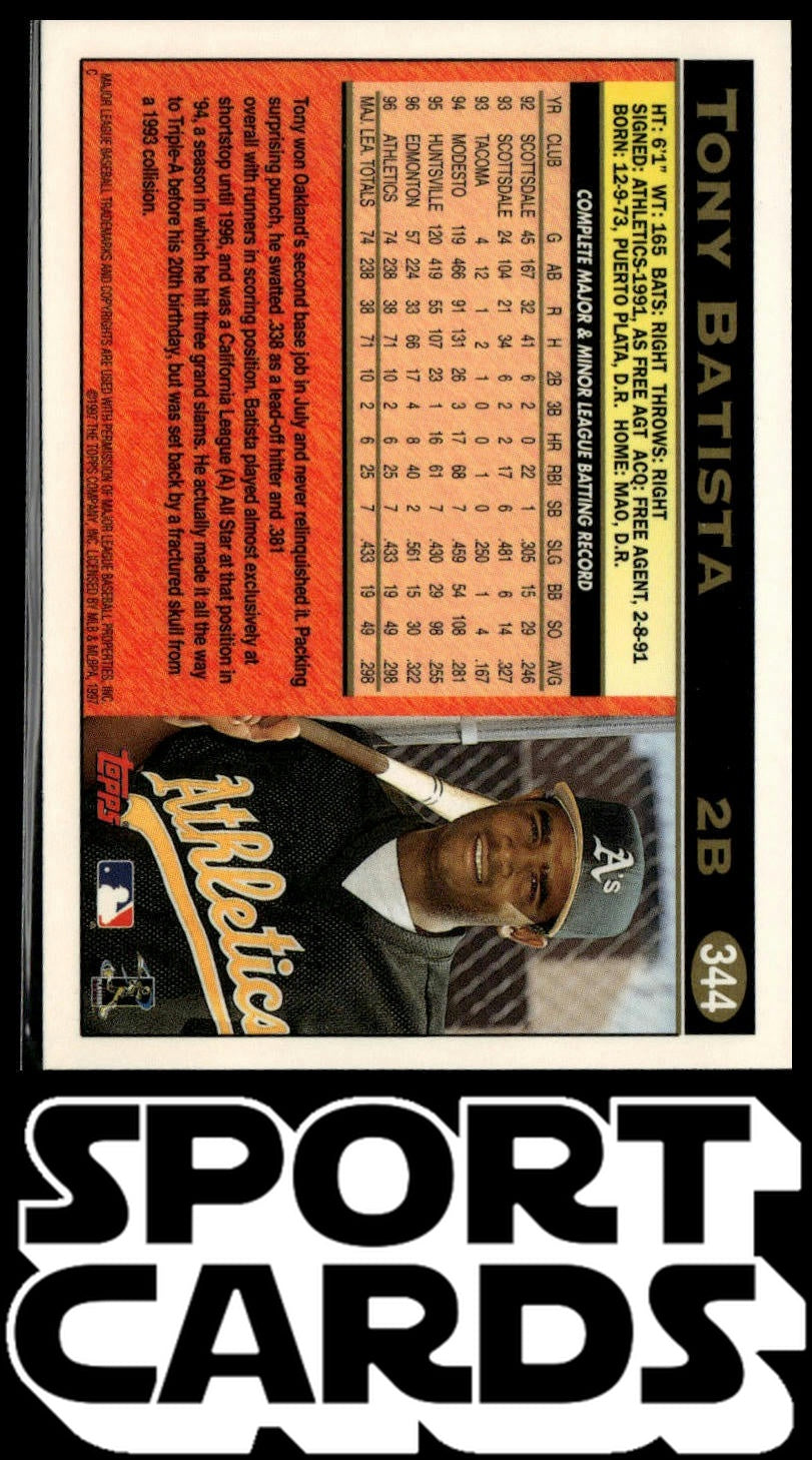 1997 Topps #344 Tony Batista SportCards.com