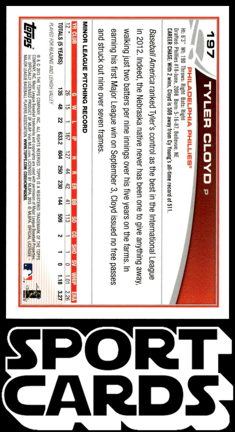 2013 Topps #197 Tyler Cloyd Red SportCards.com