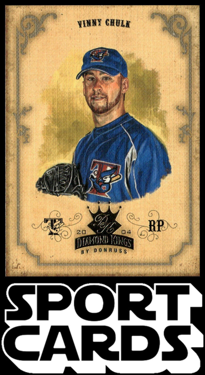 2004 Donruss Diamond Kings #146 Vinnie Chulk Framed Silver #/100 SportCards.com