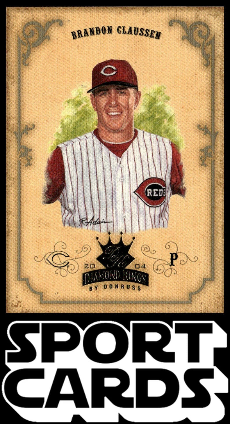 2004 Donruss Diamond Kings #56 Brandon Claussen Framed Silver #/100