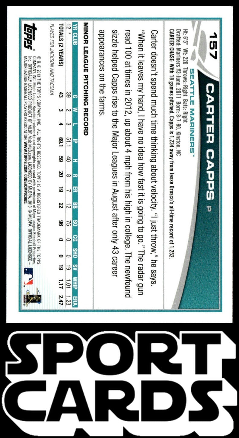 2013 Topps #157 Carter Capps SportCards.com