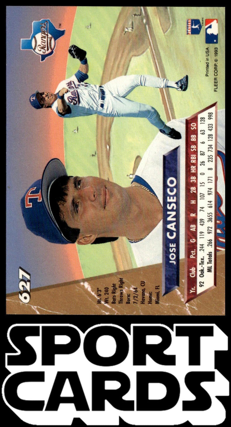 1993 Ultra #627 Jose Canseco SportCards.com