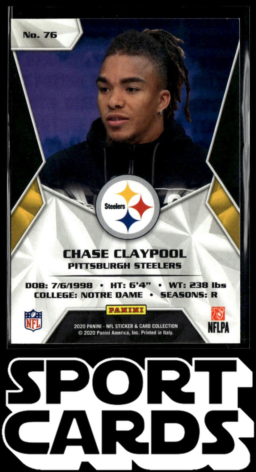 2020 Panini Sticker & Card Collection #76 Chase Claypool Cards SportCards.com