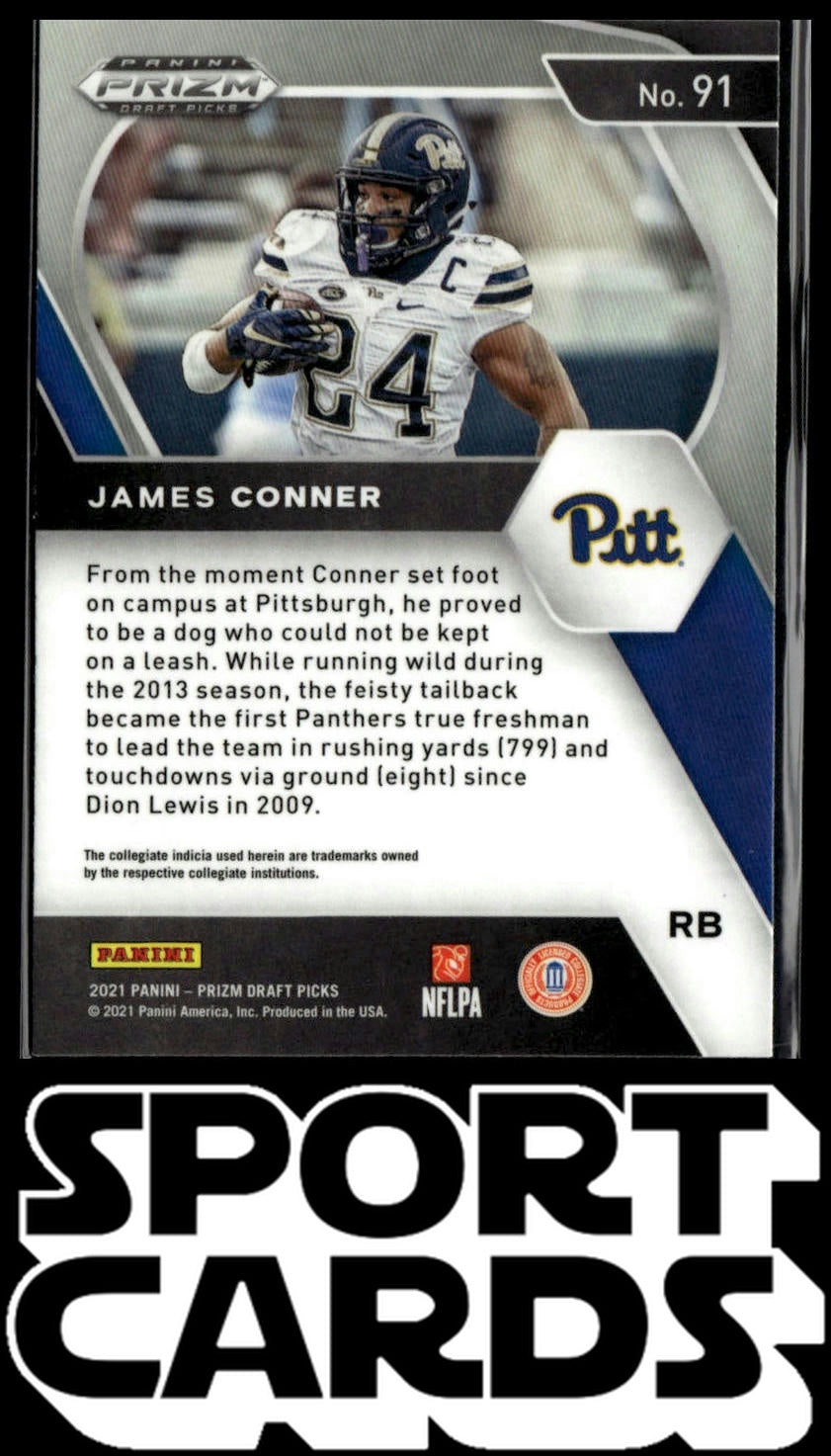 2021 Panini Prizm Draft Picks Collegiate #91 James Conner SportCards.com