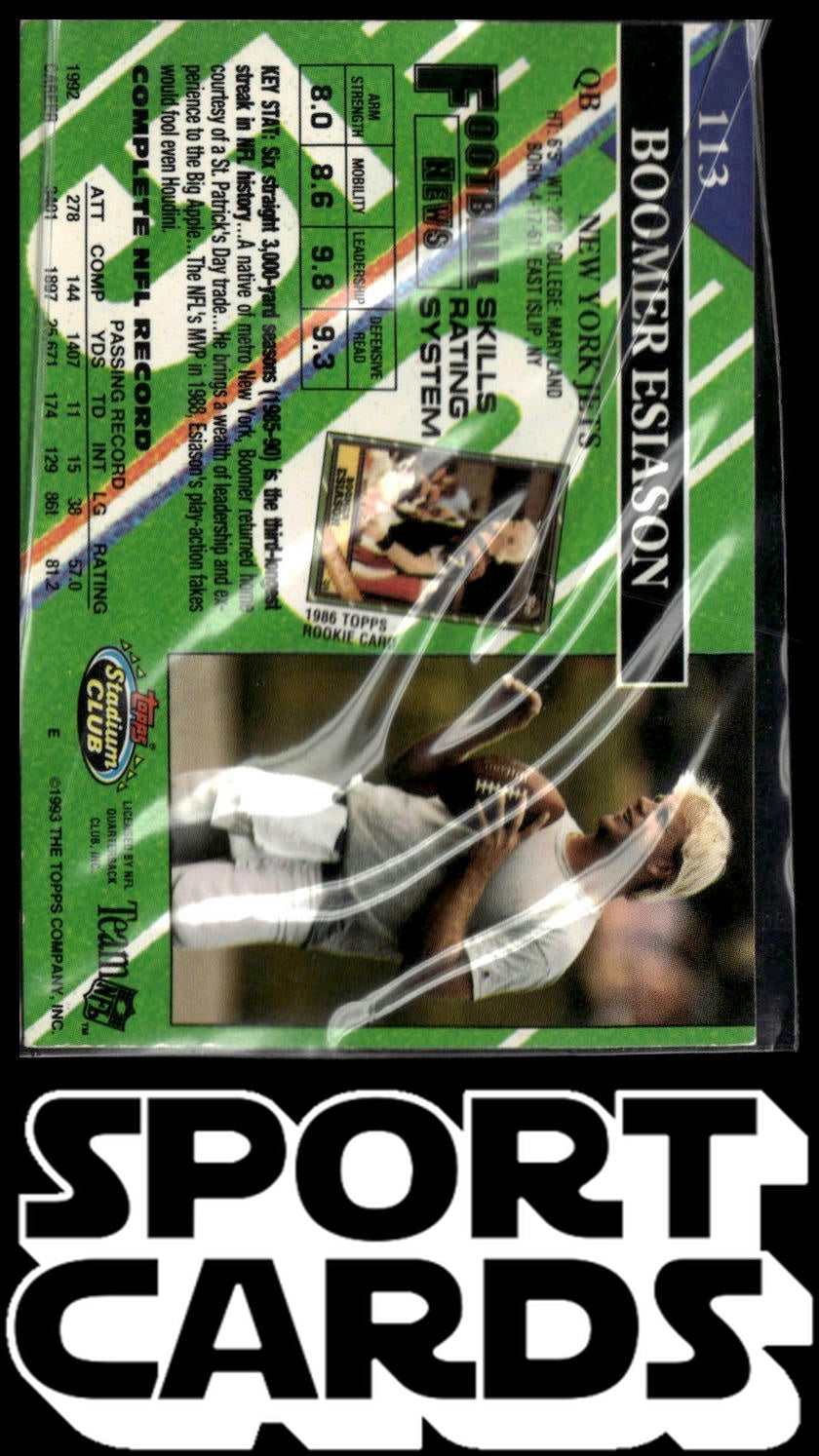 1993 Stadium Club #113 Boomer Esiason Members Only SportCards.com