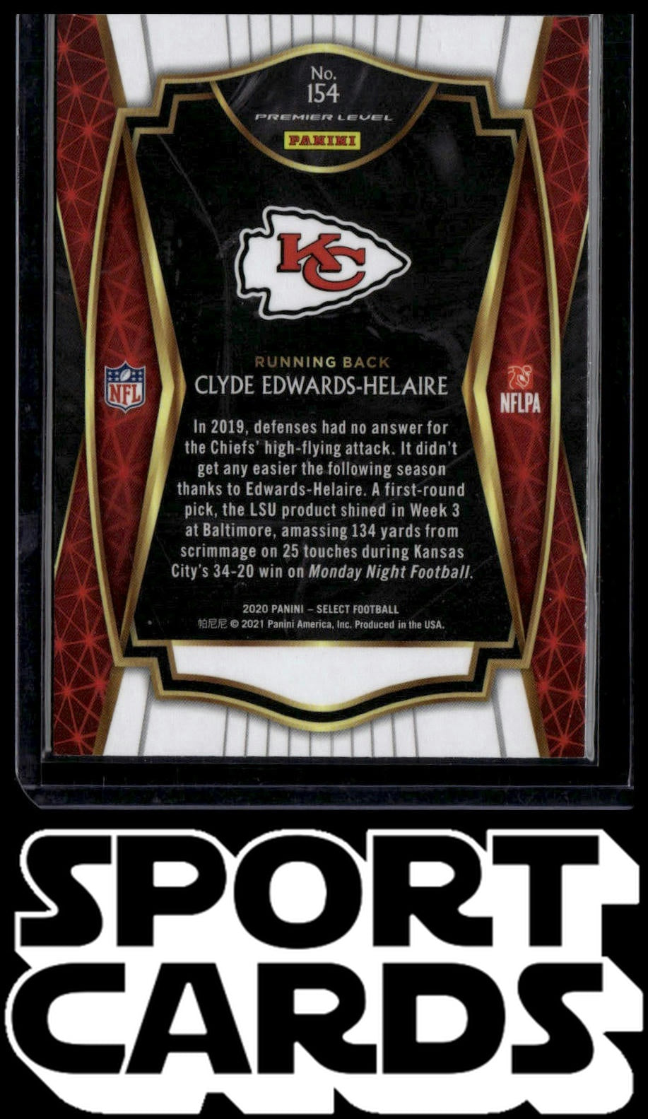 2020 Panini Select #154 Clyde Edwards-Helaire SportCards.com