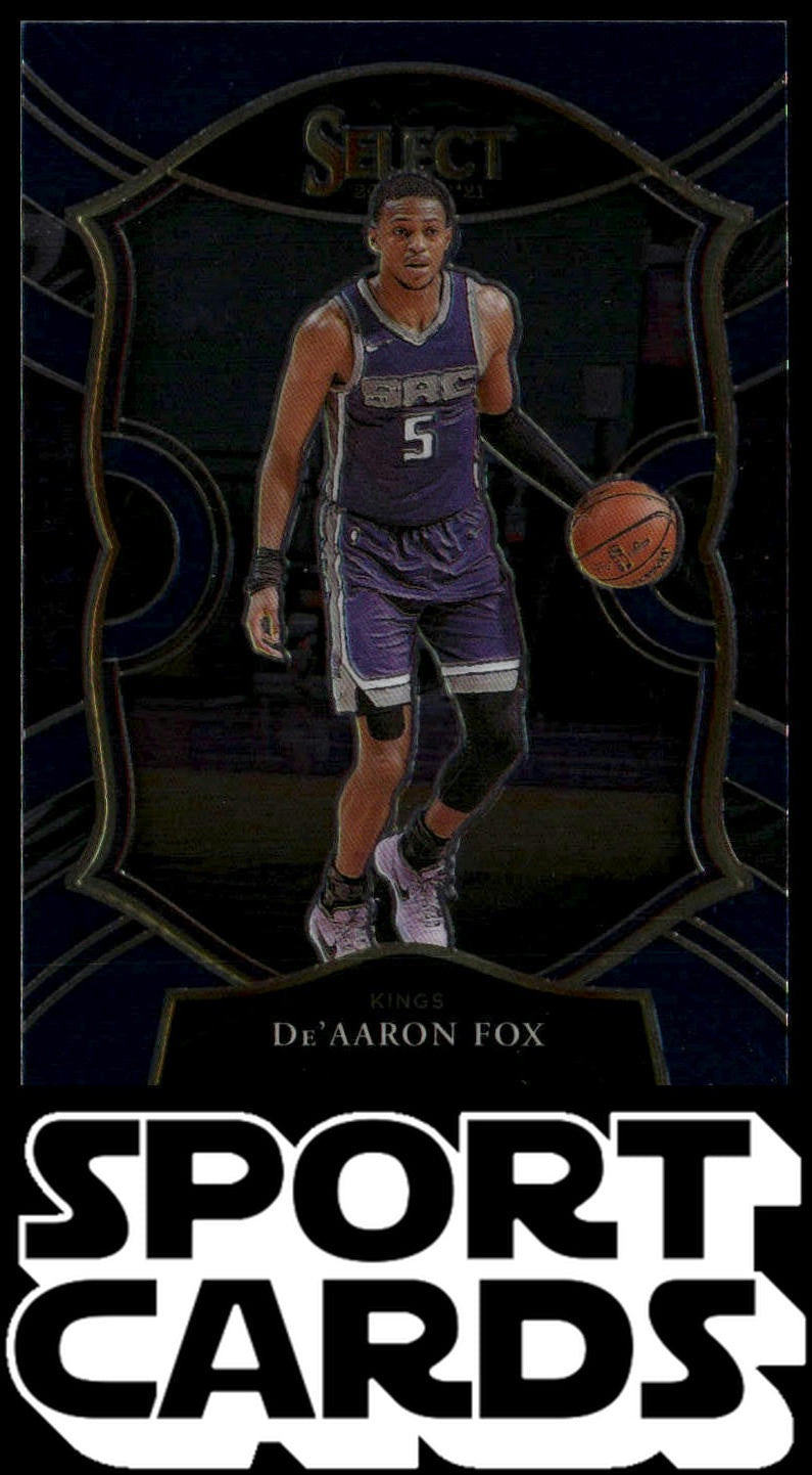2020-21 Panini Select #32 De'Aaron Fox Blue SportCards.com