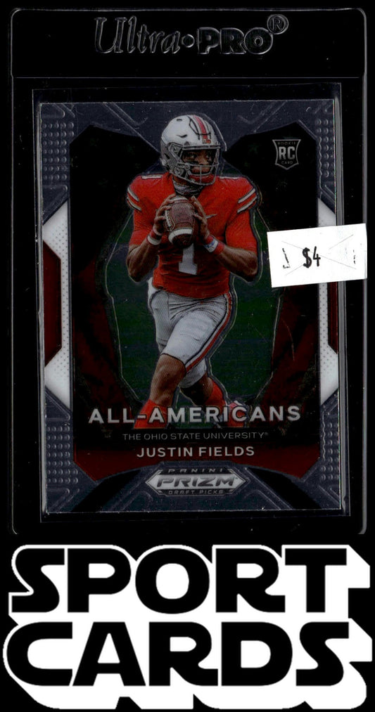 2021 Panini Prizm Draft Picks Collegiate #192 Justin Fields SportCards.com
