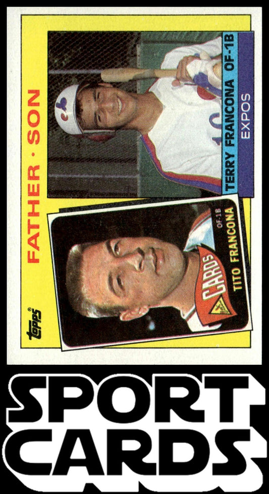 1985 Topps #134 Tito Francona / Terry Francona F&S SportCards.com