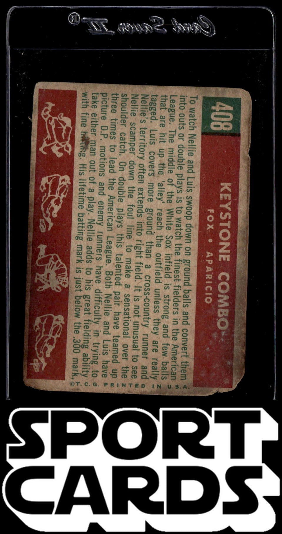 1959 Topps #408 Keystone Combo (Nellie Fox / Luis Aparicio) SportCards.com