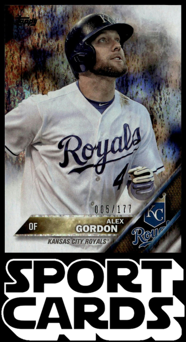 2016 Topps Chrome #21 Alex Gordon Prism Refractor SportCards.com