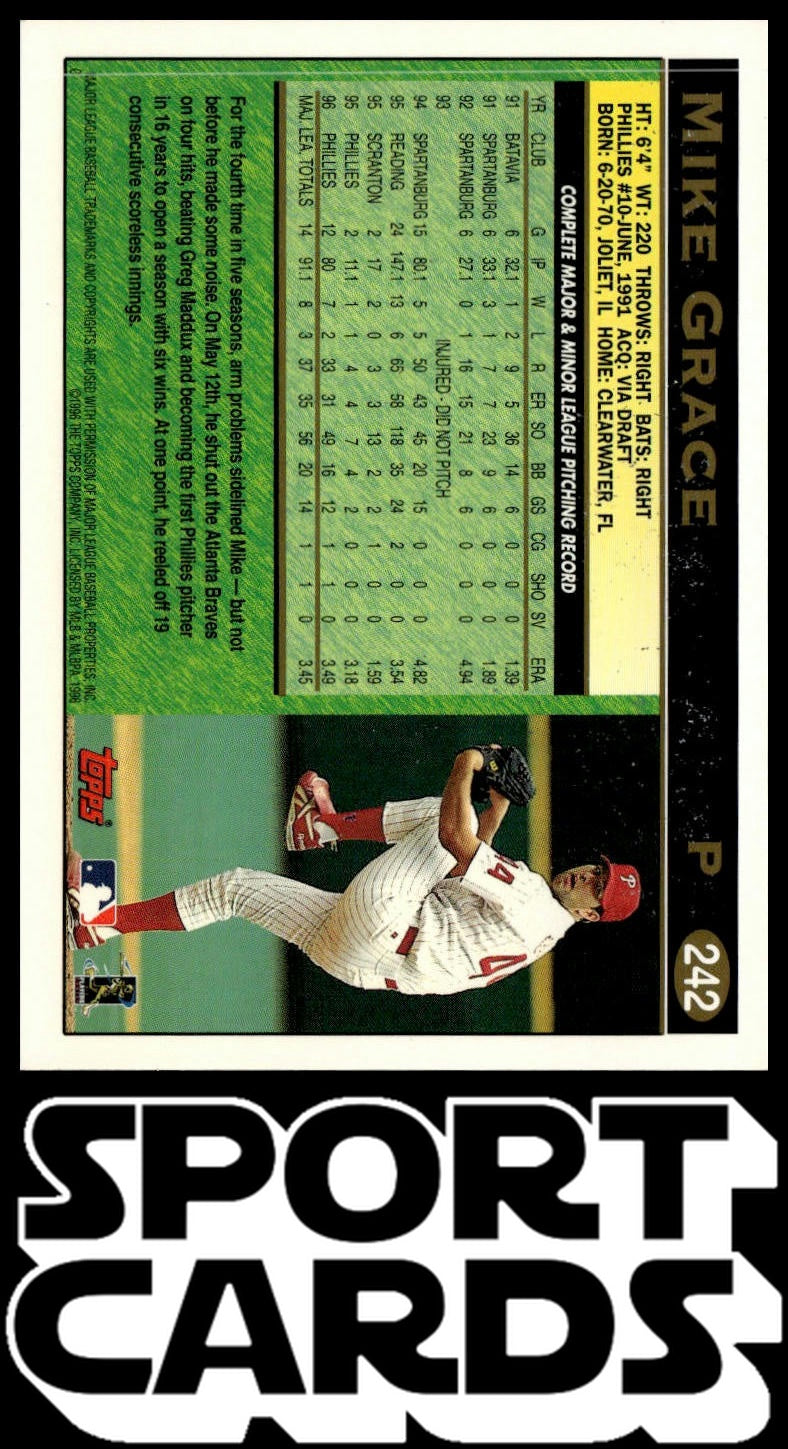 1997 Topps #242 Mike Grace SportCards.com