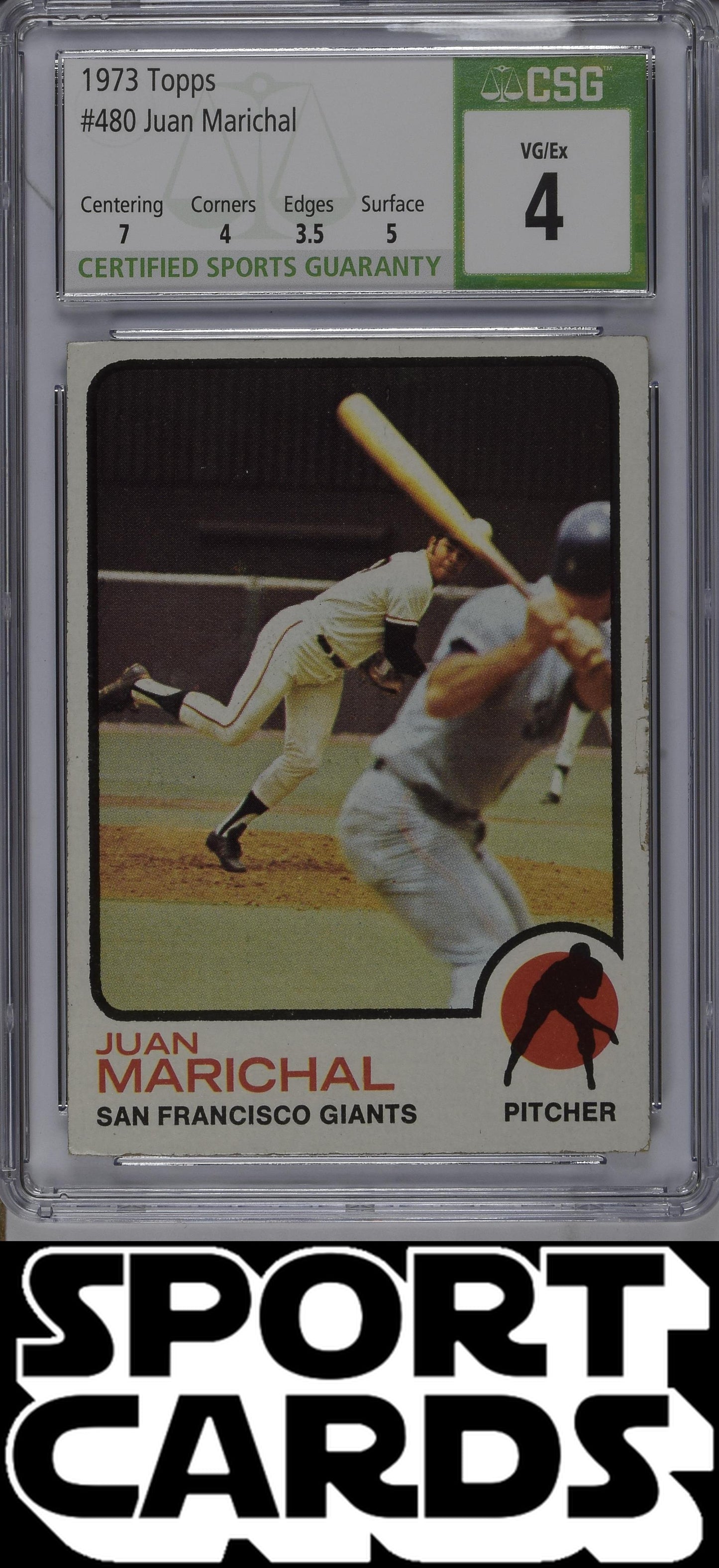 Topps #480 Juan Marichal CSG 4 SportCards.com
