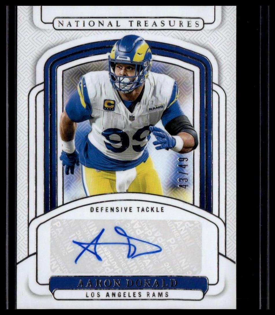 2024 Panini National Treasures #SIGS-ADD Aaron Donald Signatures #/49