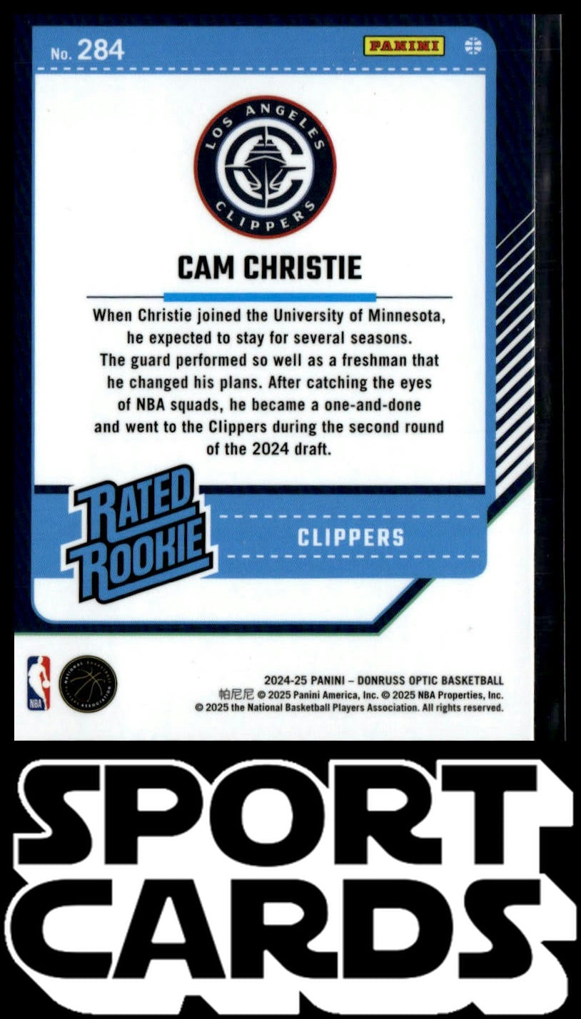 2024-25 Donruss Optic #284 Cam Christie SportCards.com