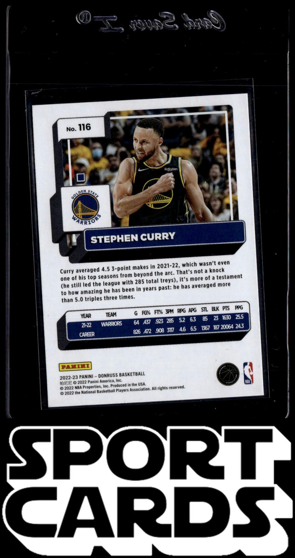 2022-23 Donruss #116 Stephen Curry SportCards.com