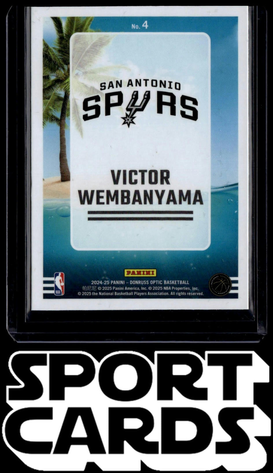 2024-25 Donruss Optic #4 Victor Wembanyama Splash! SportCards.com