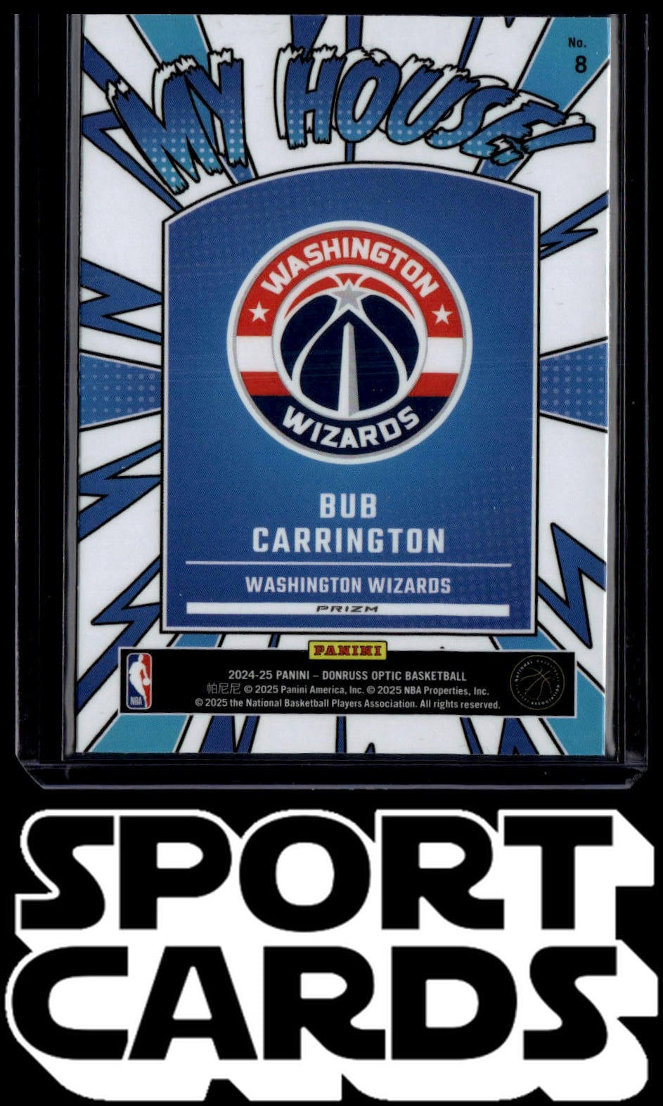 2024-25 Donruss Optic #8 Bub Carrington My House SportCards.com