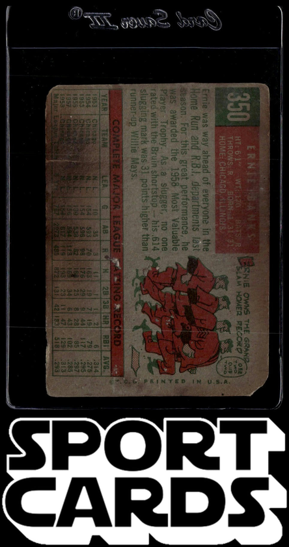 1959 Topps #350 Ernie Banks SportCards.com