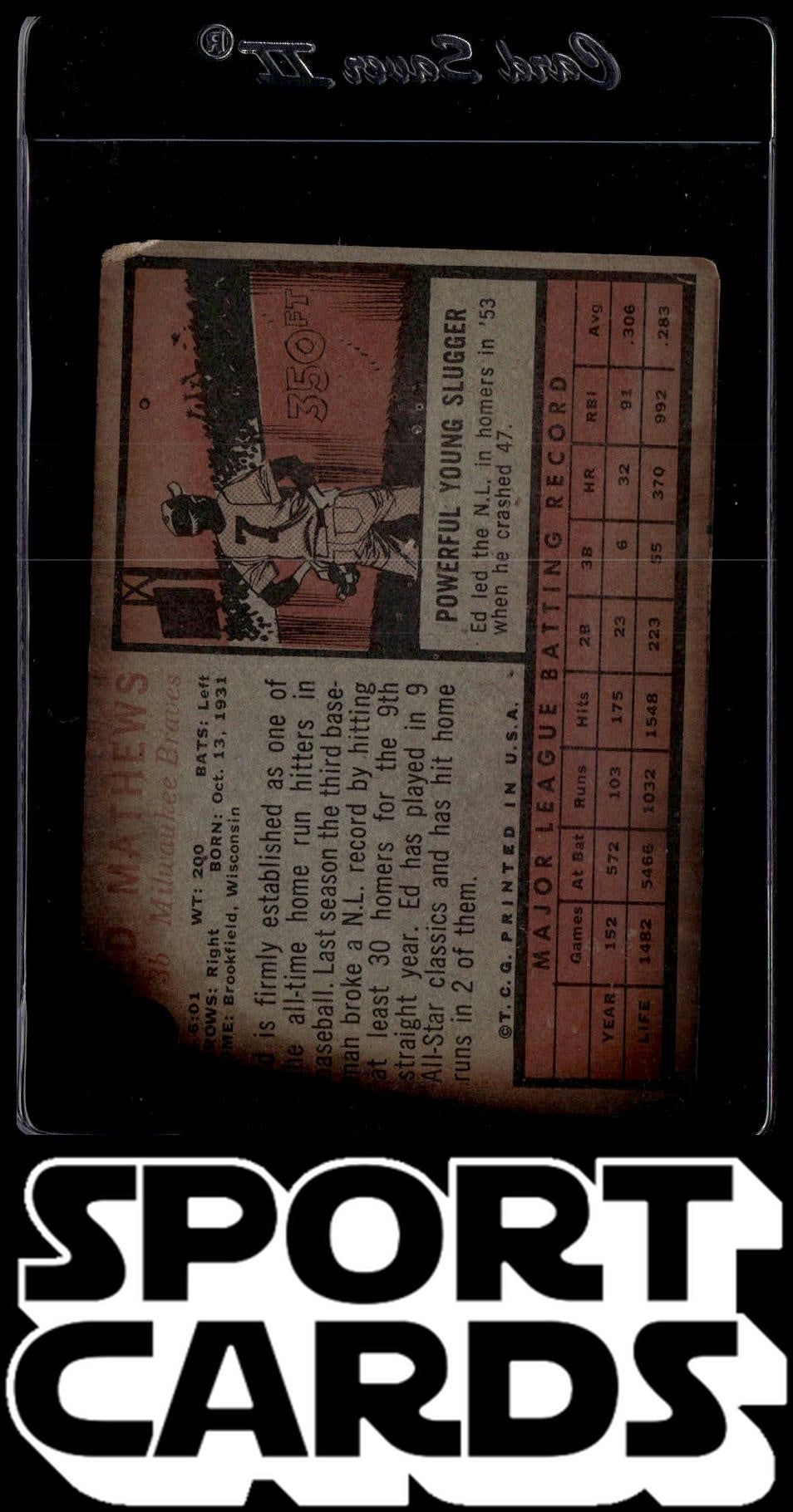 1962 Topps #30 Ed Mathews SportCards.com