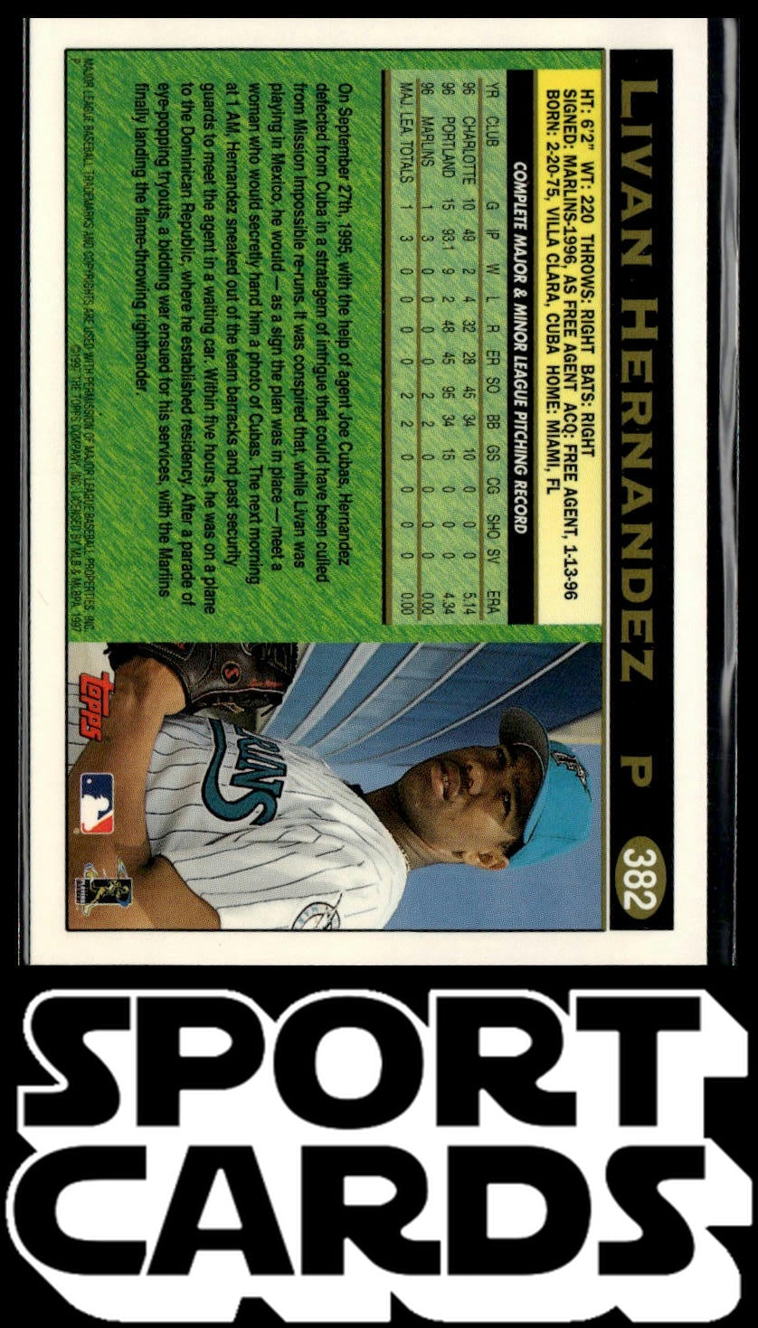 1997 Topps #382 Livan Hernandez SportCards.com