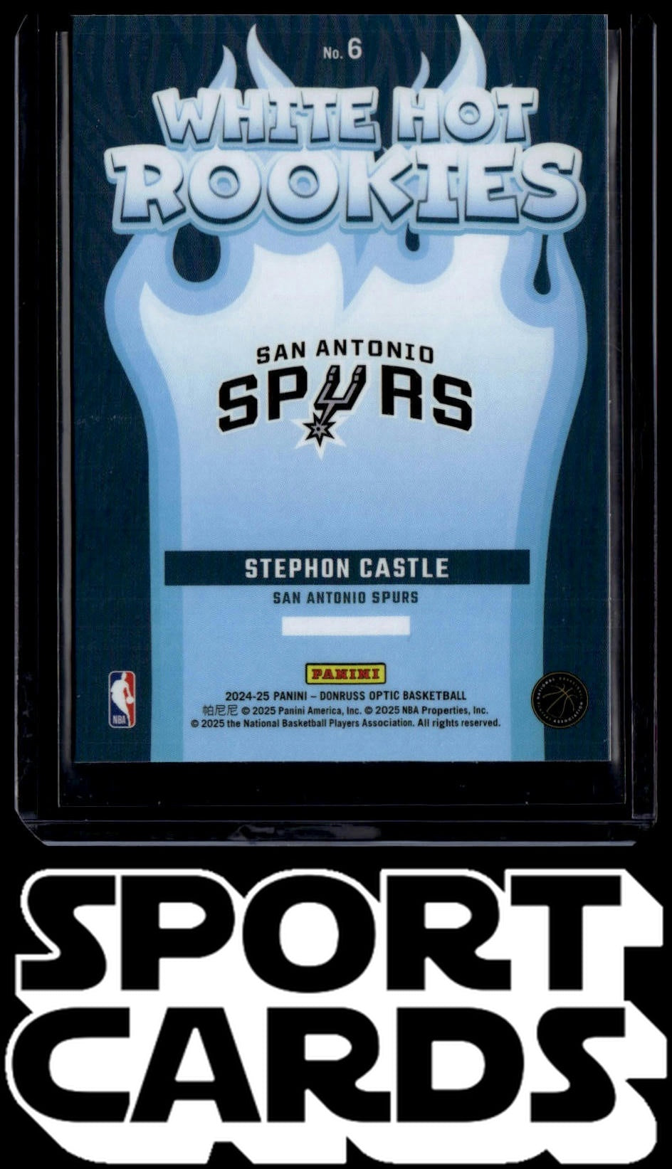 2024-25 Donruss Optic #6 Stephon Castle White Hot Rookies SportCards.com