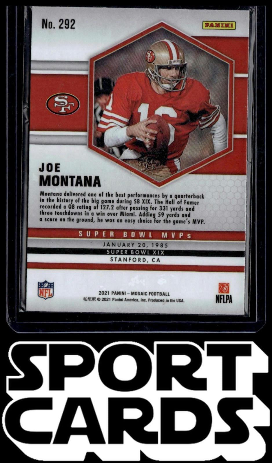 2021 Panini Mosaic #292 Joe Montana SportCards.com