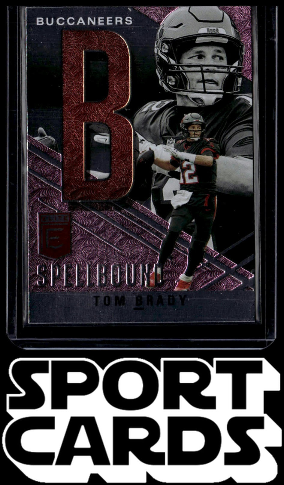 2021 Donruss Elite #S-B Tom Brady Spellbound Pink SportCards.com