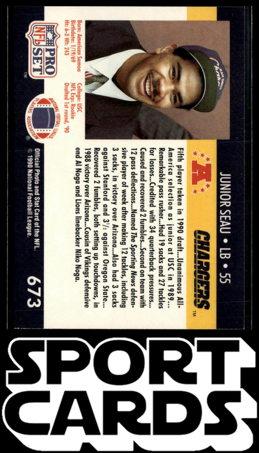 1990 Pro Set #673 Junior Seau SportCards.com