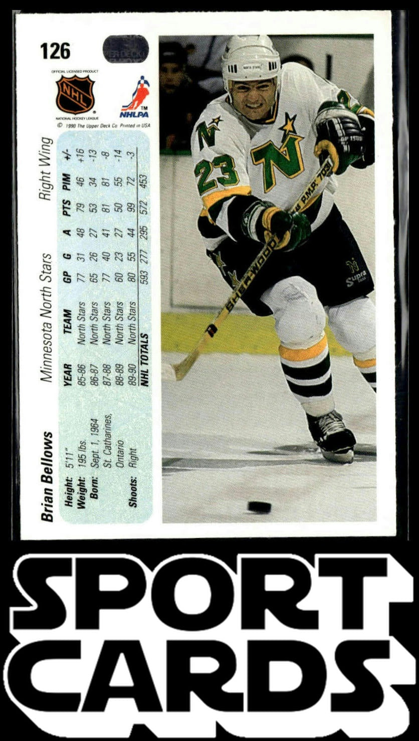 1990-91 Upper Deck #126 Brian Bellows SportCards.com