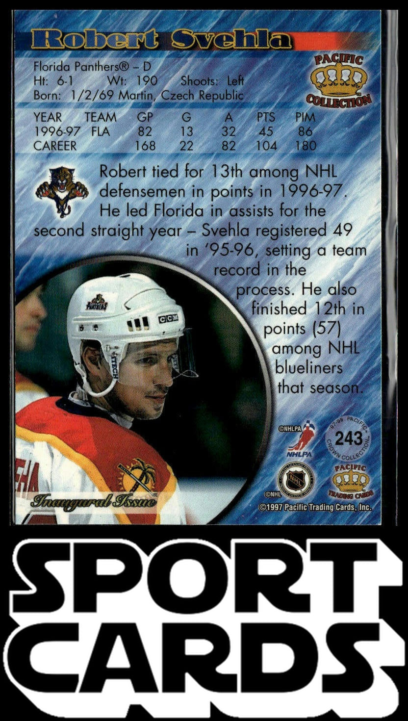 1997-98 Pacific Crown Collection #243 Robert Svehla SportCards.com