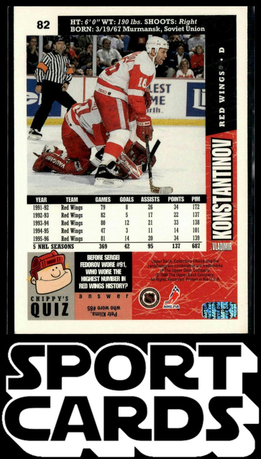 1996-97 Collector's Choice #82 Vladimir Konstantinov SportCards.com