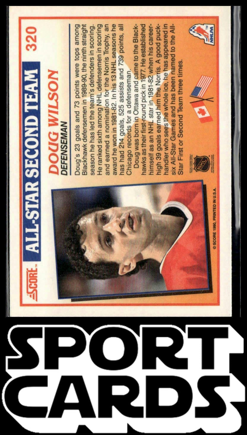1990-91 Score Canadian #320 Doug Wilson SportCards.com