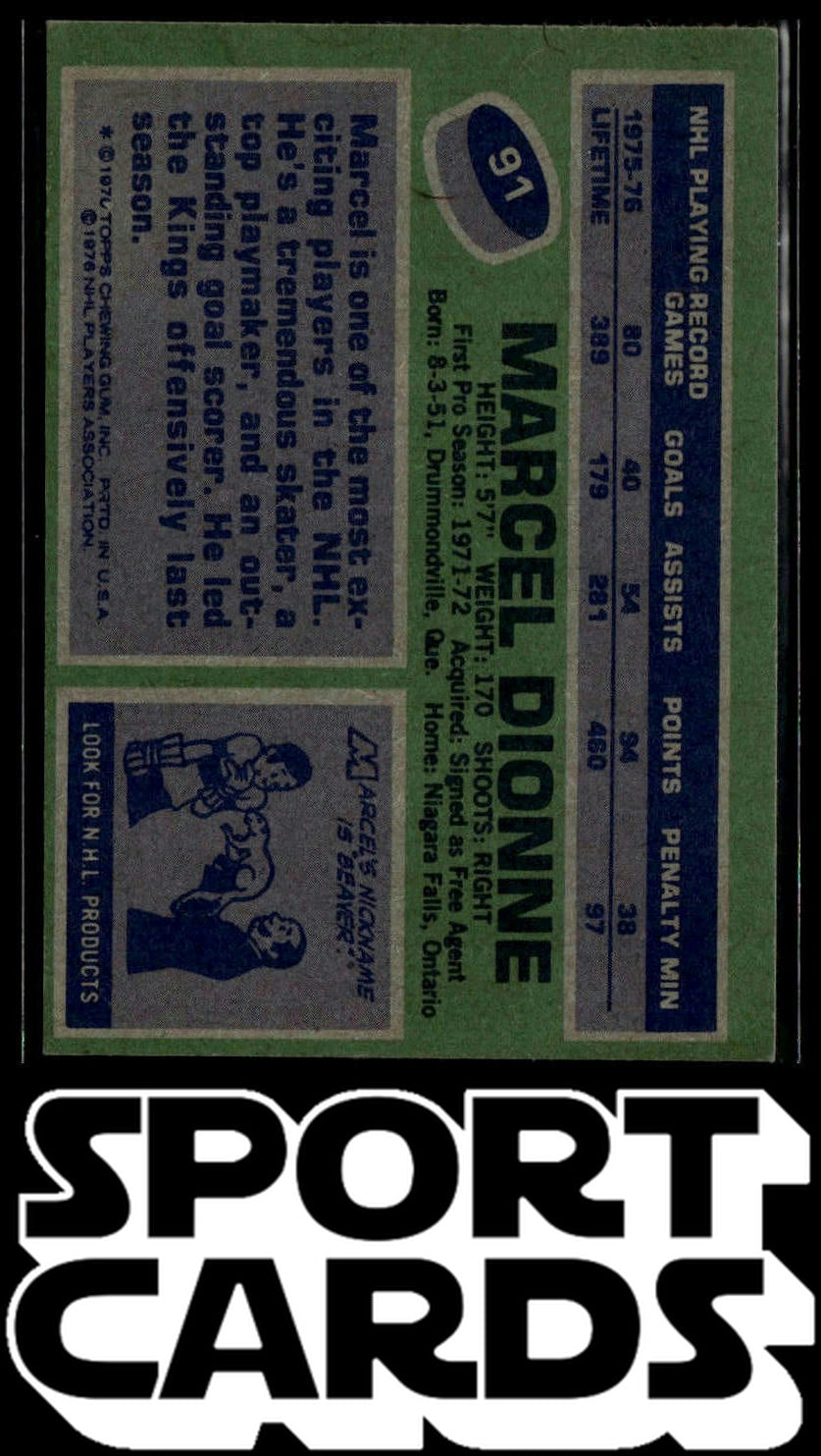 1976-77 Topps #91 Marcel Dionne SportCards.com