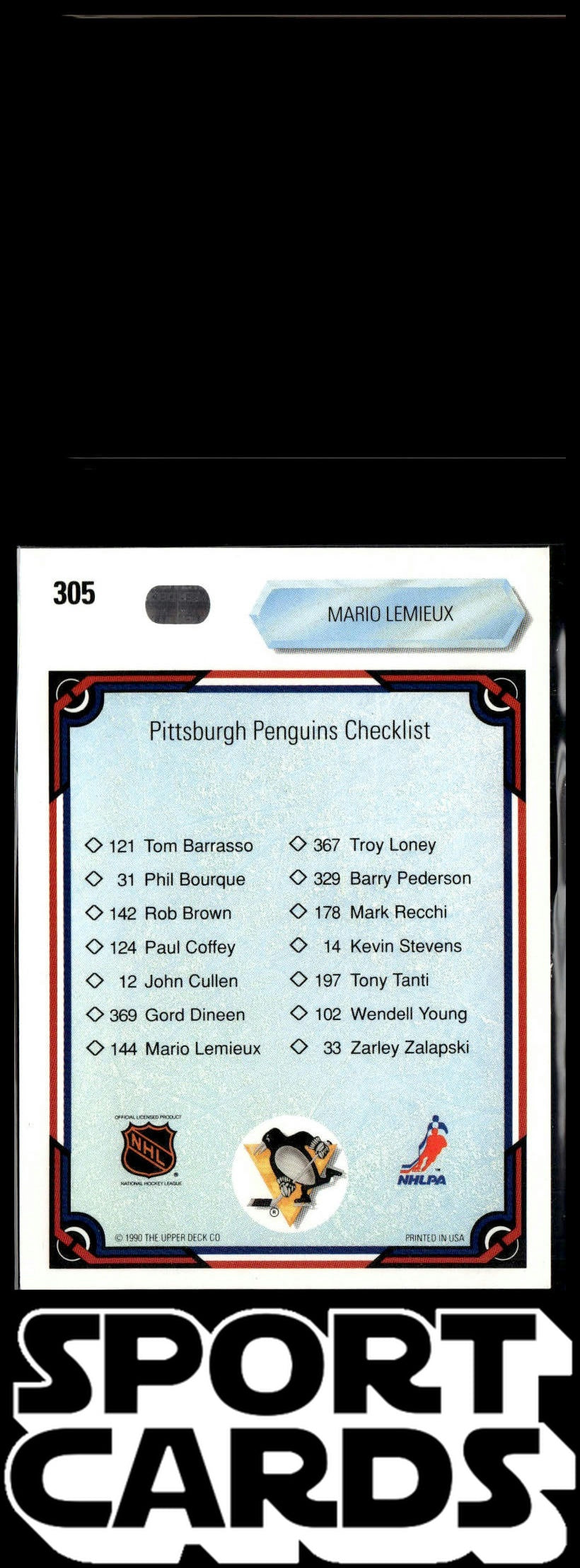 1990-91 Upper Deck #305b Mario Lemieux SportCards.com