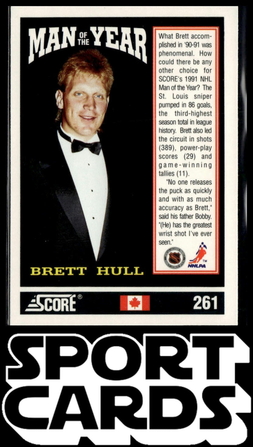 1991-92 Score Canadian English #261 Brett Hull SportCards.com