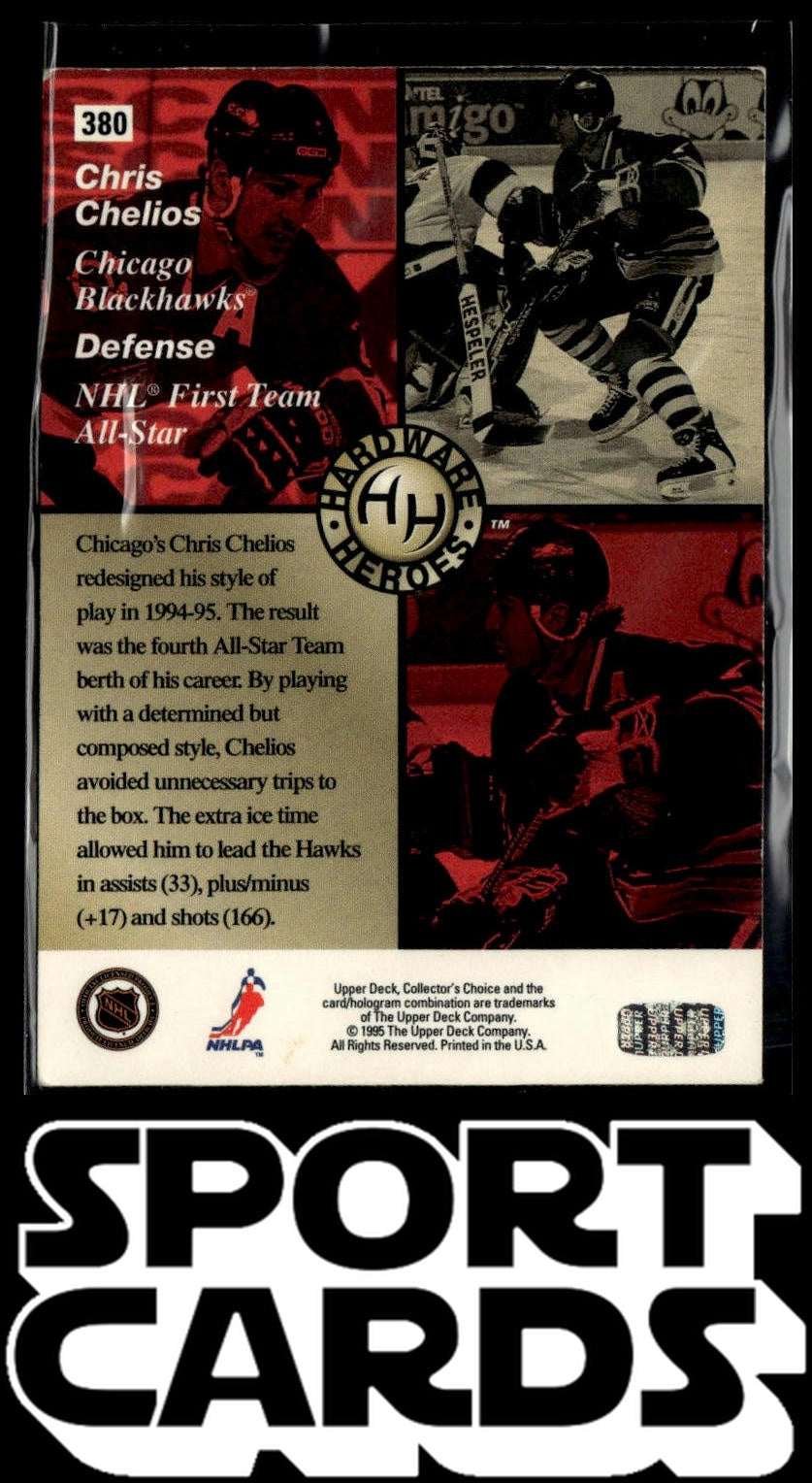 1995-96 Collector's Choice #380 Chris Chelios SportCards.com