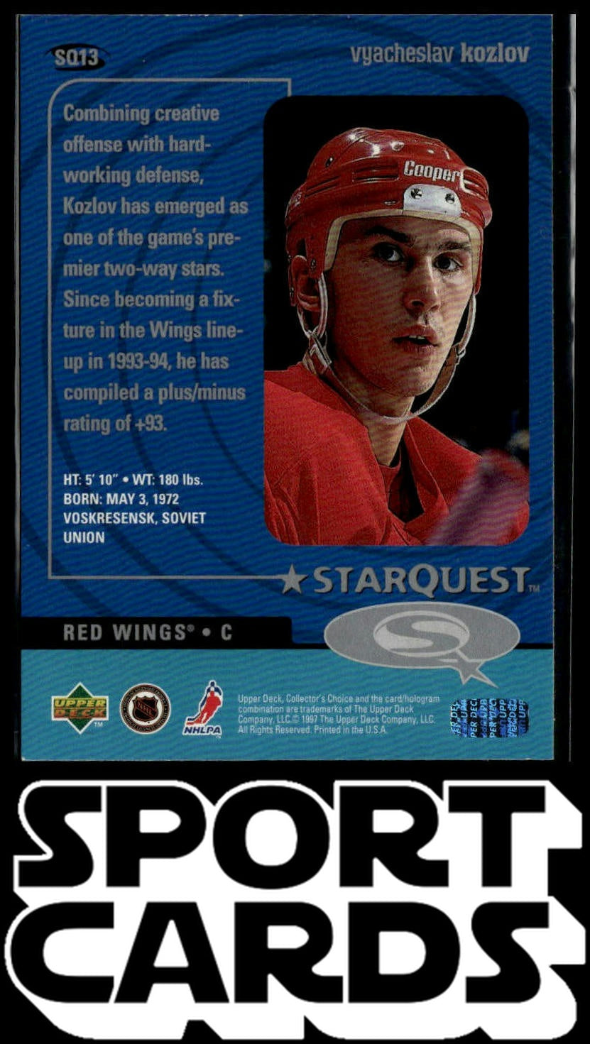 1997-98 Collector's Choice #SQ13 Vyacheslav Kozlov StarQuest SportCards.com