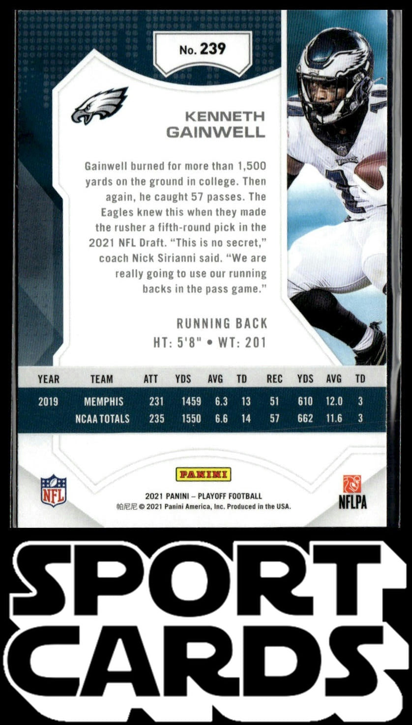 2021 Panini Playoff #239 Kenneth Gainwell SportCards.com