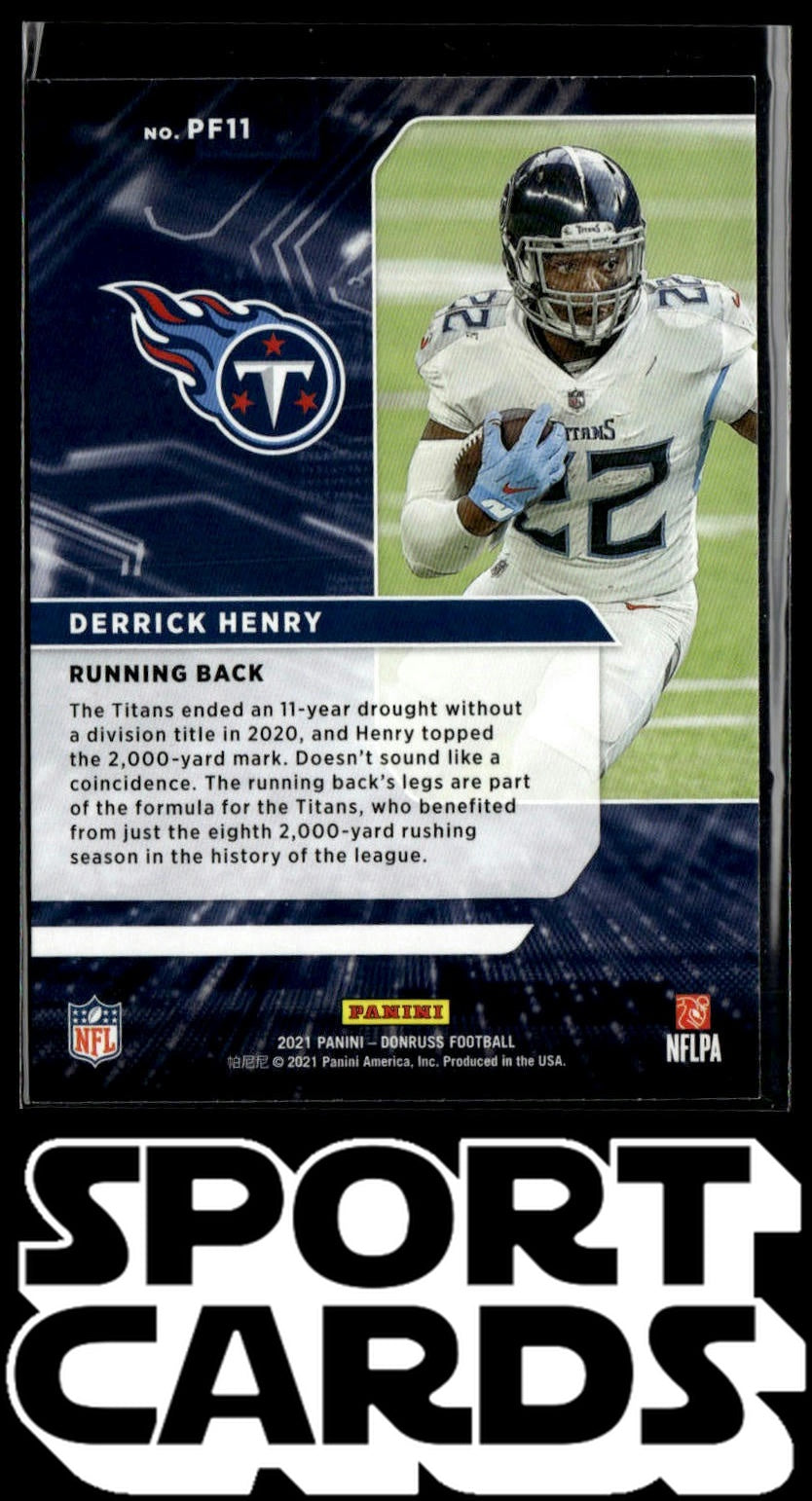 2021 Donruss #PF11 Derrick Henry Power Formulas SportCards.com