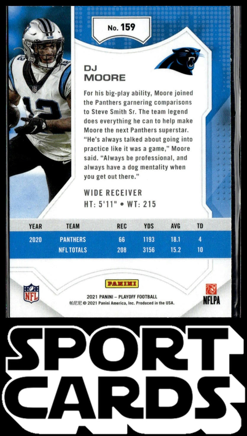 2021 Panini Playoff #159 DJ Moore SportCards.com