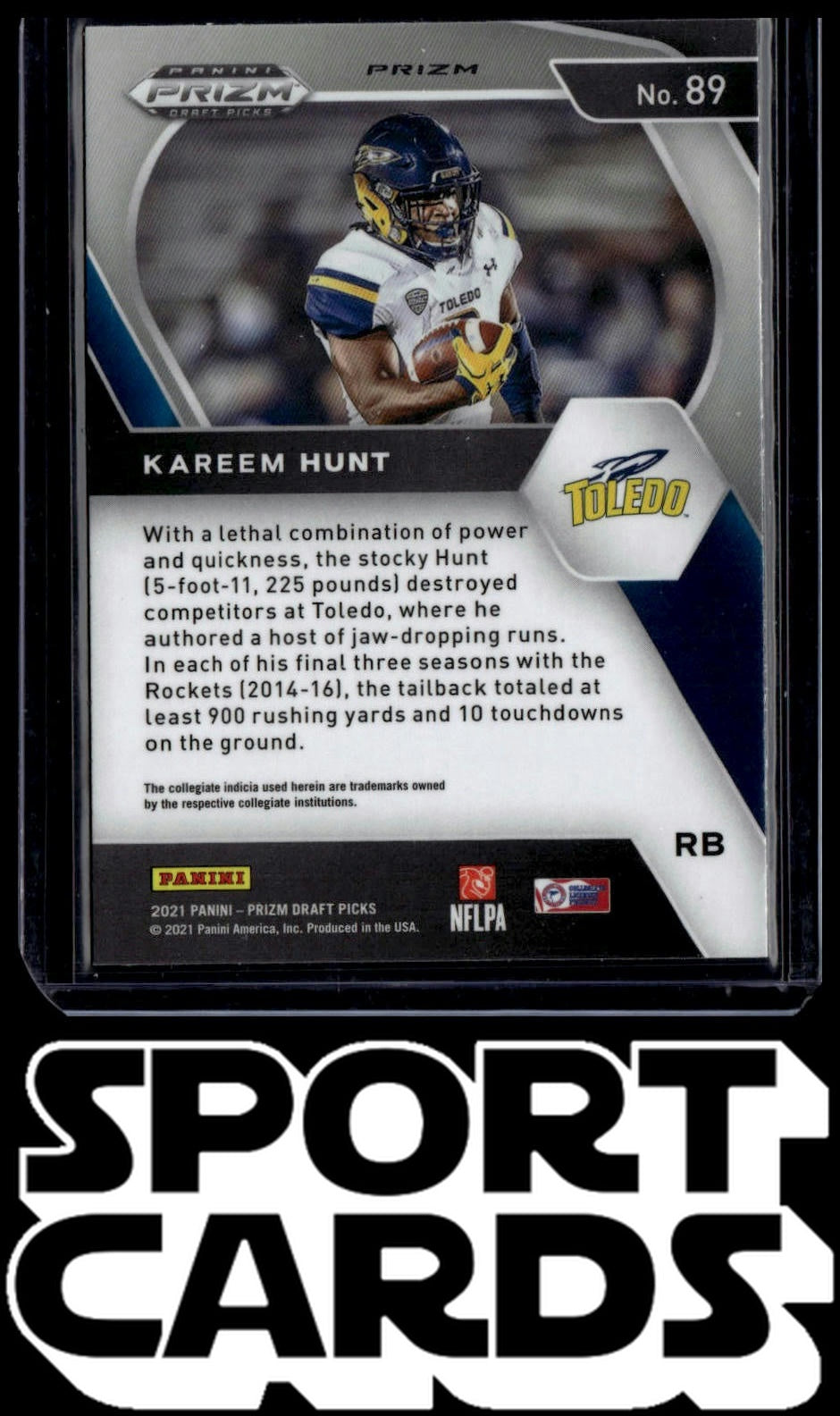 2021 Panini Prizm Draft Picks Collegiate #89 Kareem Hunt Ruby Wave