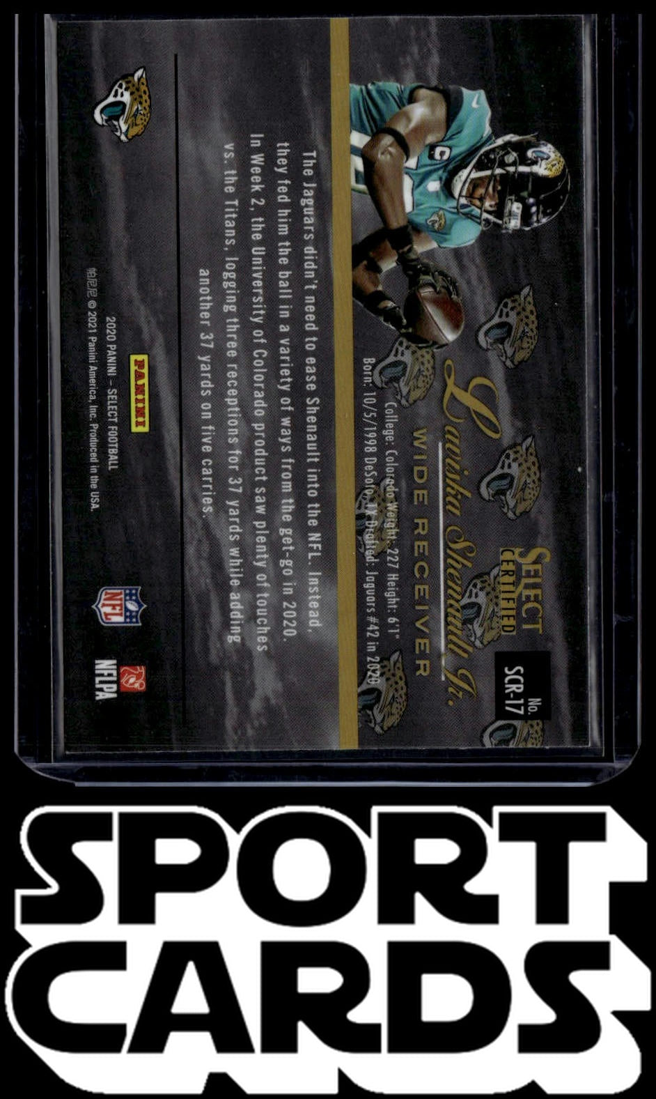 2020 Panini Select #SCR-17 Laviska Shenault Jr. Select Certified Rookies