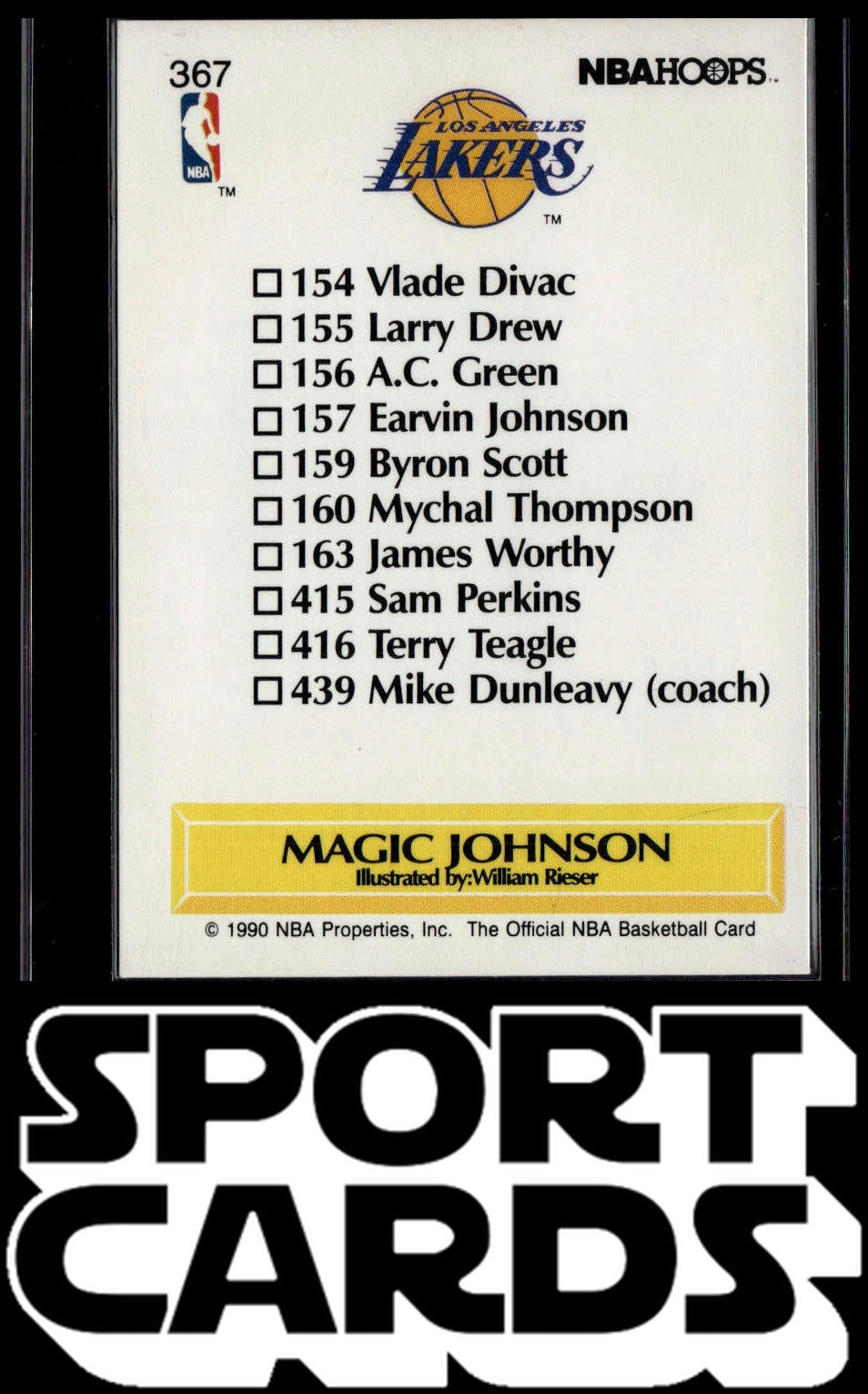 1990-91 Hoops #367 Magic Johnson SportCards.com