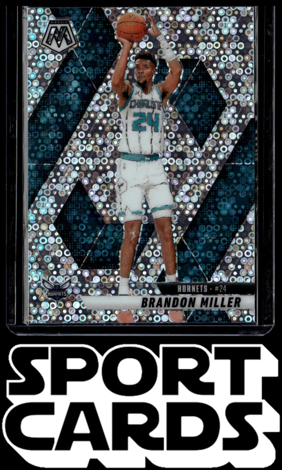 2024-25 Panini Mosaic #51 Brandon Miller Fast Break Silver Mosaic SportCards.com